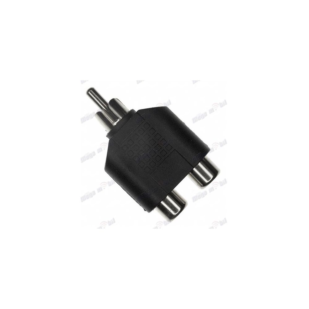Konektor RCA plug Male to 2 x RCA socket Female.